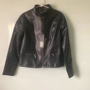 NWT EGA Emporio Collection faux leather jacket